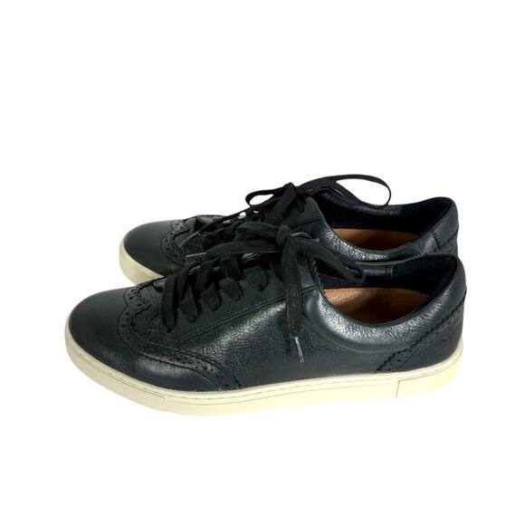 Frye Black Leather Lop Top Lace Up Oxford Wingtip Fashion Sneaker Size 8 - Picture 1 of 6
